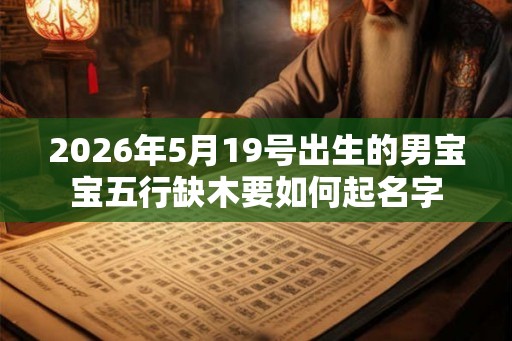 2026年5月19号出生的男宝宝五行缺木要如何起名字