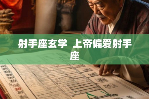 射手座玄学  上帝偏爱射手座