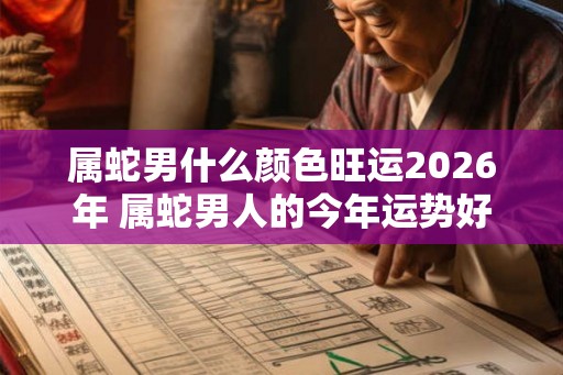 属蛇男什么颜色旺运2026年 属蛇男人的今年运势好不好