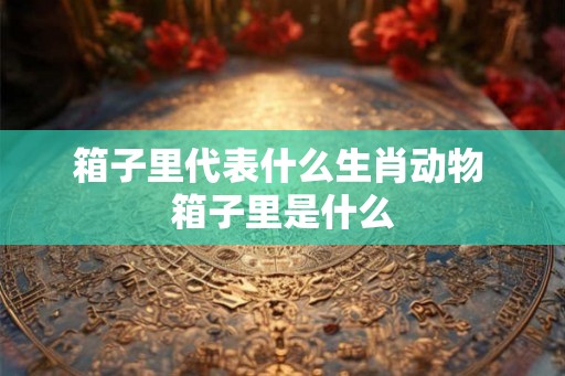 箱子里代表什么生肖动物 箱子里是什么