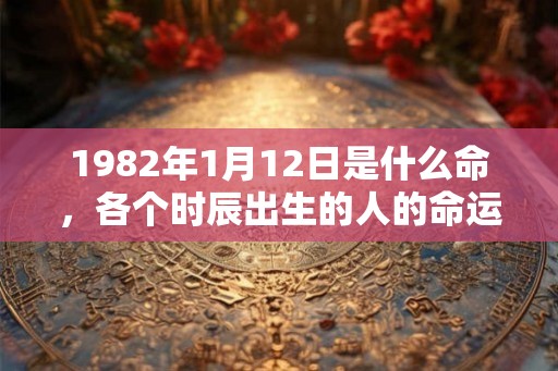 1982年1月12日是什么命,各个时辰出生的人的命运 1982年1月12日是什么命,各个时辰出生的人的命运
