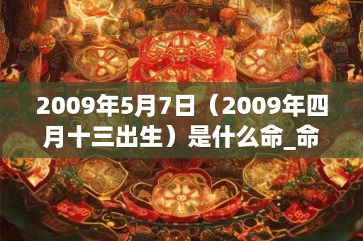 2009年5月7日（2009年四月十三出生）是什么命_命运如何