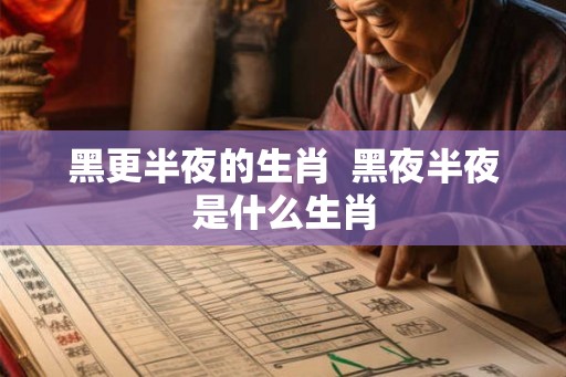 黑更半夜的生肖  黑夜半夜是什么生肖