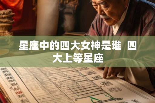 星座中的四大女神是谁  四大上等星座