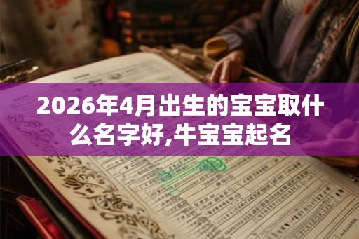 2026年4月出生的宝宝取什么名字好,牛宝宝起名