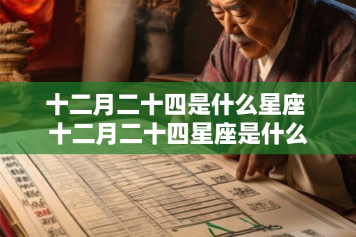 十二月二十四是什么星座 十二月二十四星座是什么 十二月二十四是什么星座 十二月二十四星座是什么