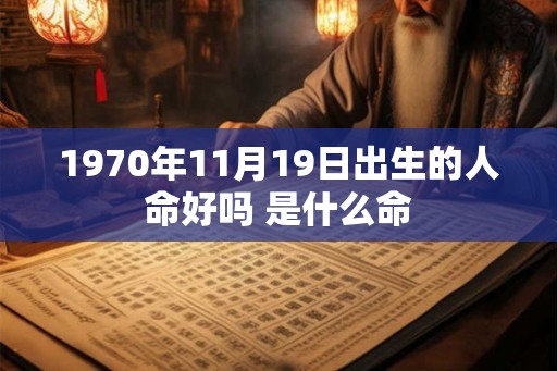 1970年11月19日出生的人命好吗 是什么命