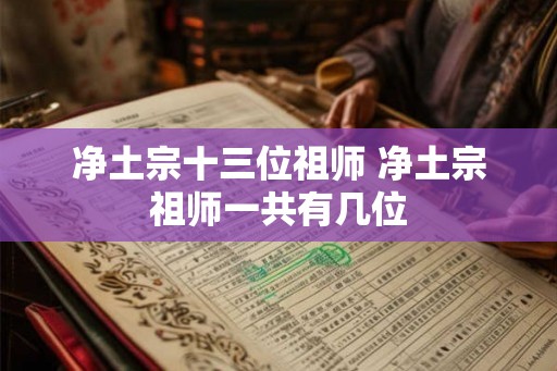 净土宗十三位祖师 净土宗祖师一共有几位 净土宗十三位祖师 净土宗祖师一共有几位