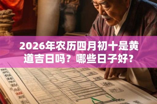 2026年农历四月初十是黄道吉日吗?哪些日子好? 2026年农历四月初十是黄道吉日吗?哪些日子好?