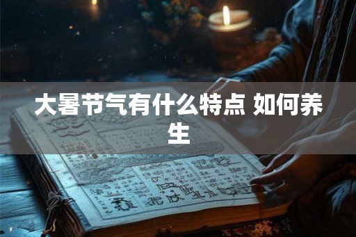 大暑节气有什么特点 如何养生