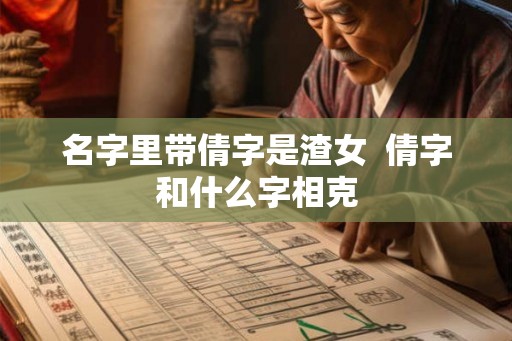 名字里带倩字是渣女  倩字和什么字相克