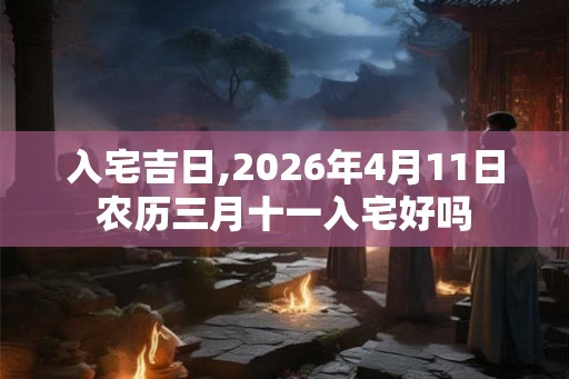 入宅吉日,2026年4月11日农历三月十一入宅好吗