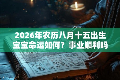 2026年农历八月十五出生宝宝命运如何？事业顺利吗？