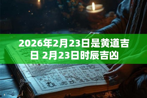 2026年2月23日是黄道吉日 2月23日时辰吉凶