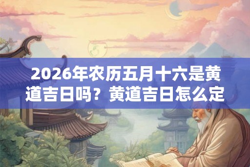 2026年农历五月十六是黄道吉日吗？黄道吉日怎么定义？