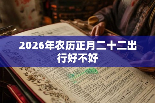 2026年农历正月二十二出行好不好