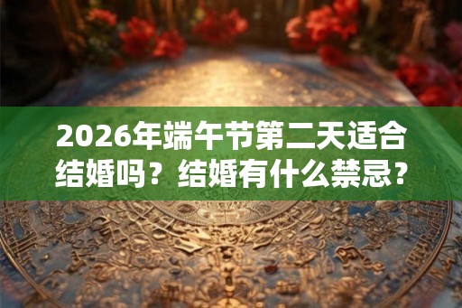 2026年端午节第二天适合结婚吗？结婚有什么禁忌？