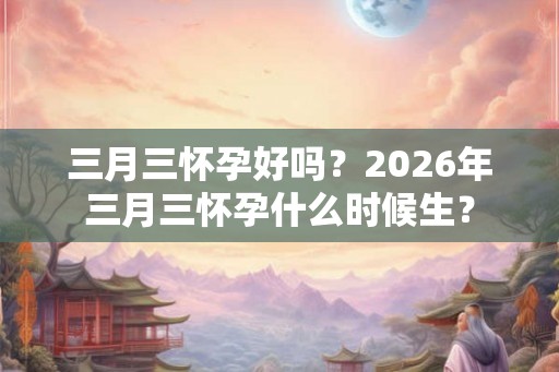 三月三怀孕好吗？2026年三月三怀孕什么时候生？