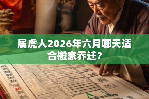 属虎人2026年六月哪天适合搬家乔迁？
