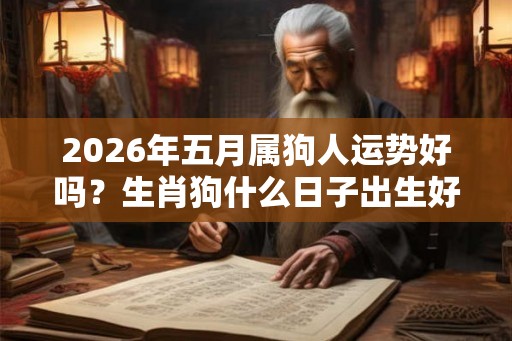 2026年五月属狗人运势好吗？生肖狗什么日子出生好？