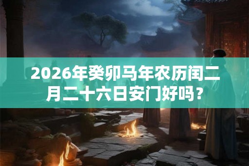 2026年癸卯马年农历闰二月二十六日安门好吗？