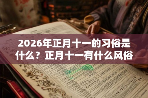 2026年正月十一的习俗是什么?正月十一有什么风俗习惯? 2026年正月十一的习俗是什么?正月十一有什么风俗习惯?