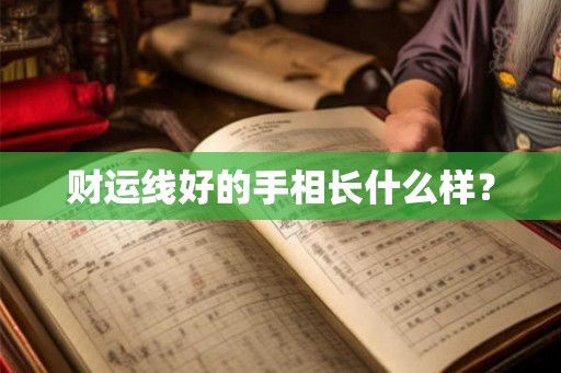 财运线好的手相长什么样? 财运线好的手相长什么样?