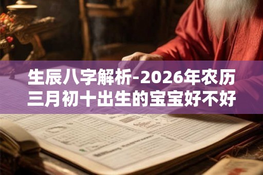 生辰八字解析-2026年农历三月初十出生的宝宝好不好