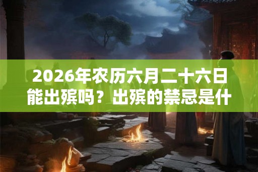 2026年农历六月二十六日能出殡吗？出殡的禁忌是什么？