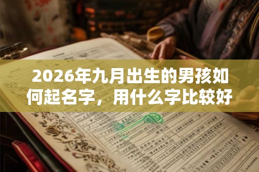 2026年九月出生的男孩如何起名字，用什么字比较好