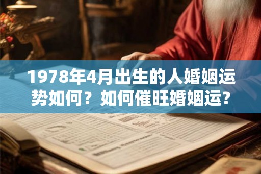 1978年4月出生的人婚姻运势如何？如何催旺婚姻运？
