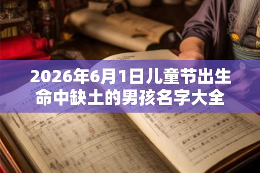 2026年6月1日儿童节出生命中缺土的男孩名字大全