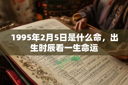 1995年2月5日是什么命,出生时辰看一生命运 1995年2月5日是什么命,出生时辰看一生命运