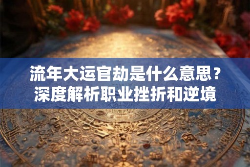 流年大运官劫是什么意思？深度解析职业挫折和逆境