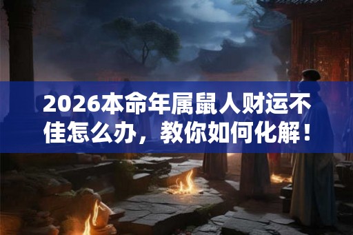2026本命年属鼠人财运不佳怎么办，教你如何化解！