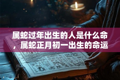 属蛇过年出生的人是什么命，属蛇正月初一出生的命运
