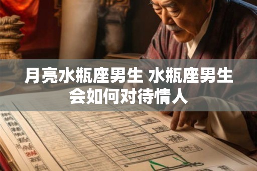 月亮水瓶座男生 水瓶座男生会如何对待情人 月亮水瓶座男生 水瓶座男生会如何对待情人