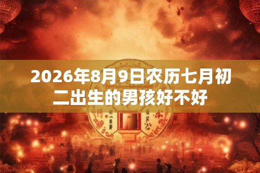 2026年8月9日农历七月初二出生的男孩好不好 2026年8月9日农历七月初二出生的男孩好不好
