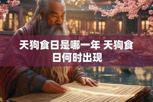 天狗食日是哪一年 天狗食日何时出现