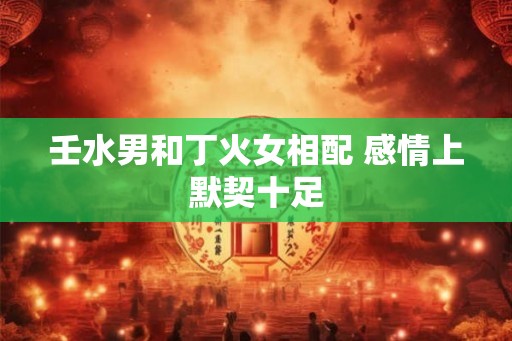壬水男和丁火女相配 感情上默契十足