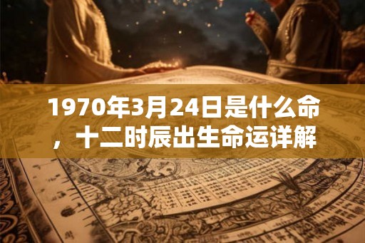 1970年3月24日是什么命，十二时辰出生命运详解