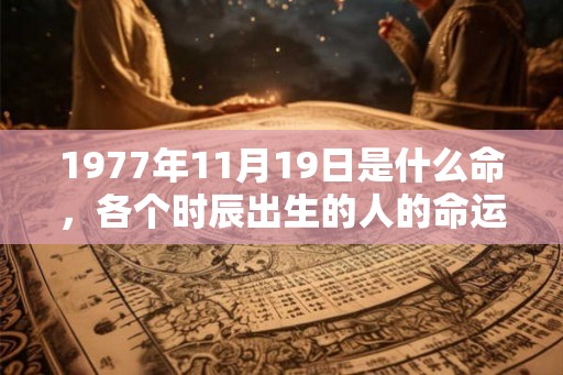 1977年11月19日是什么命，各个时辰出生的人的命运