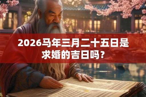 2026马年三月二十五日是求婚的吉日吗? 2026马年三月二十五日是求婚的吉日吗?