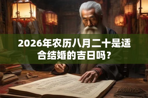 2026年农历八月二十是适合结婚的吉日吗? 2026年农历八月二十是适合结婚的吉日吗?