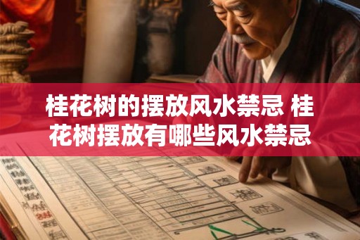 桂花树的摆放风水禁忌 桂花树摆放有哪些风水禁忌