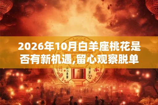 2026年10月白羊座桃花是否有新机遇,留心观察脱单不愁