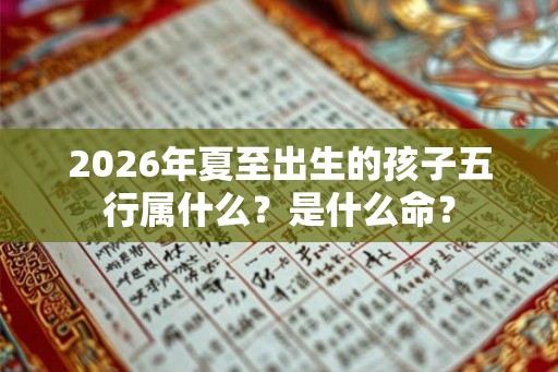 2026年夏至出生的孩子五行属什么？是什么命？