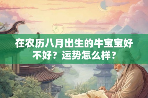 在农历八月出生的牛宝宝好不好？运势怎么样？