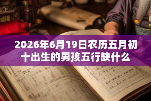 2026年6月19日农历五月初十出生的男孩五行缺什么