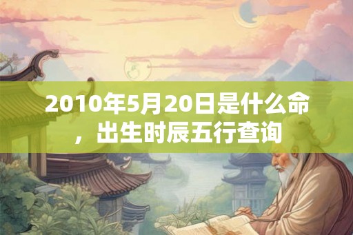 2010年5月20日是什么命，出生时辰五行查询